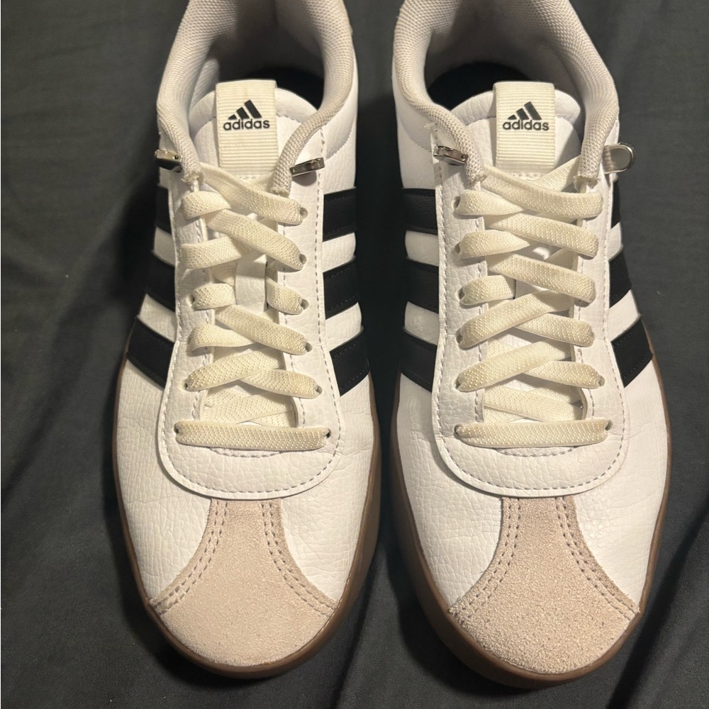 adidas White and Black Athletic Shoes